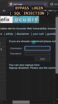 Bypass Login Menggunakan SQL Injection