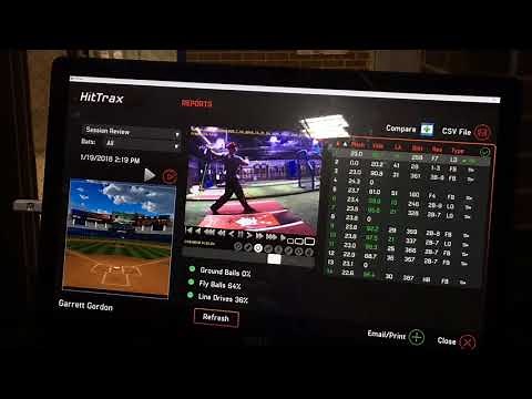 Using high-tech baseball HitTrax system