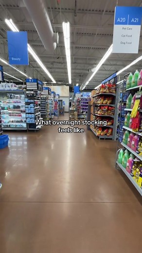 What Overnight Stocking at Walmart Feels Like
