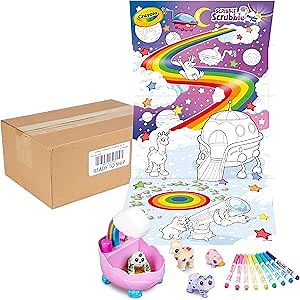 Crayola Scribble Scrubbie Peculiar Pets Rainbow Tub Set, Grooming Pet Toy for Girls & Boys, Toy Animal, Gifts for Kids, Ages 3+