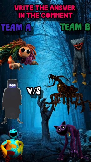 Poppy play time Team A v/s Team B who's win #poppyplaytime #comparison #shorts