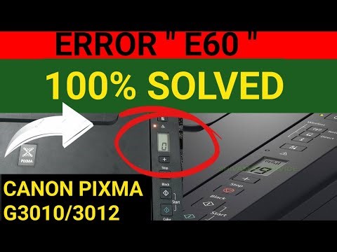CANON PIXMA printer ERROR " E60 " kaise solve kre full video watch and share this video ,
