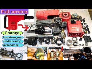 Xtra power 11kg braker FULL Servicing || 11kg braker machine armature change || #gsh11e #braker