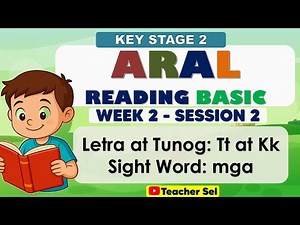 ARAL Reading Basic - Key Stage 2 - Week 2 Session 2 Letra at Tunog: Tt at KkSight Word: mga