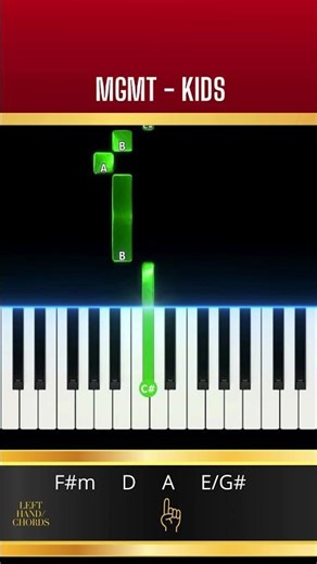 MGMT Kids easy piano tutorial