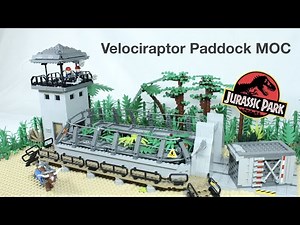 Lego Jurassic Park Velociraptor Paddock MOC