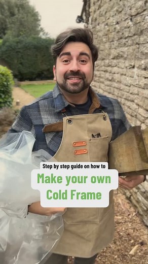 Here’s my step by step guide on how to make your own cold frame with some scrap wood, old plastic packaging, a few nails and some old hinges! Ideal for gardening on a budget! #gardendiy #gardeningtips #gardener #coldframe | Gardening with Ish
