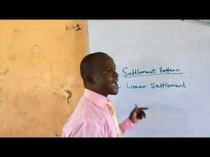 Linear Settlement on a Topographical Map