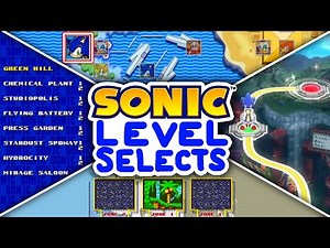 The Beauty of Sonic Level Select Screens