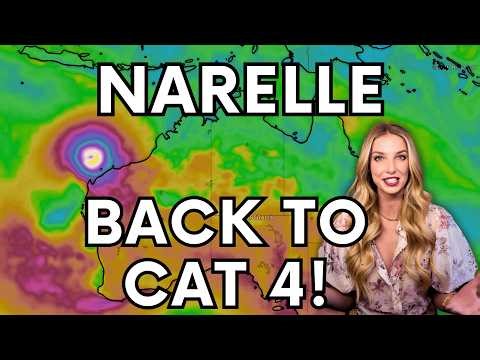 Cyclone Narelle re intensifies to category 4 | Western Australia on alert