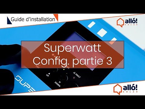 Configuration onduleur hybride superwatt partie 3