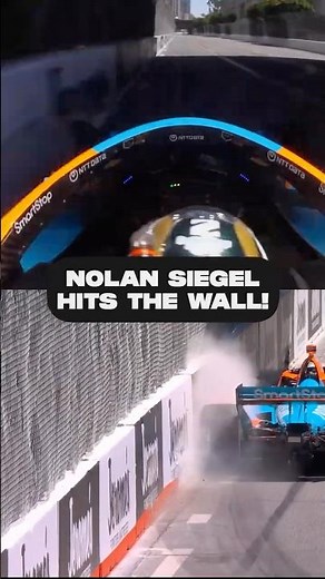 Nolan Siegel runs wide in Practice 2! 😮 #indycar