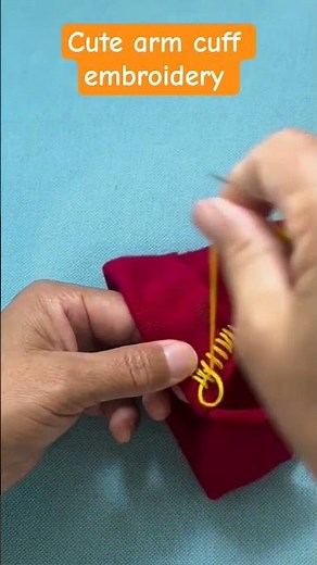 beautiful cute cuff embroidery tutorial for beginners #embroidery #embroiderydesign