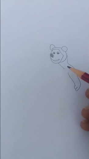how to draw a bear step by step
