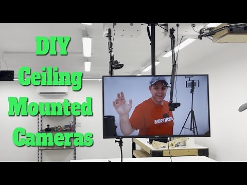 DIY How to Mount Cameras on the Ceiling for a Pod Cast or Livestream!
