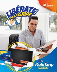 Detén la presentación de Kold grip inyectable y alivia los síntomas de la gripe mucho más rápido. #LibérateDeLaGripe | Leven Salud y Bienestar