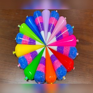 102K views · 1.5K reactions | Foam slime and clear slime - Making Crunchy Foam Slime With Circle Piping Bags | Elsa Slime | Facebook