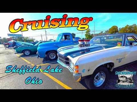Cruising Sheffield Lake Ohio Car Show 8-16-25 Cruise In