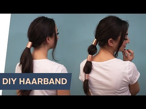 DIY Haarband: 3 Quick & Easy Frisuren mit selbst gemachtem Haarband~ refashion | OTTO