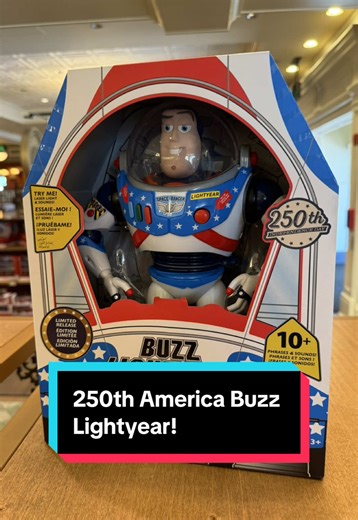 Disney has a brand new 250th Independence Day anniversary of America Buzz Lightyear and it’s as as American as apple pie! #buzightyear #toystory #america #250thanniversary #disneyworld