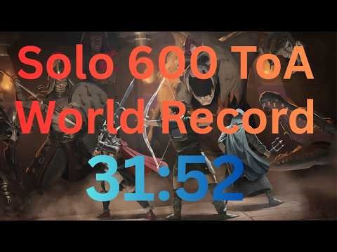 Solo 600 TOA Invocation World Record [OSRS]