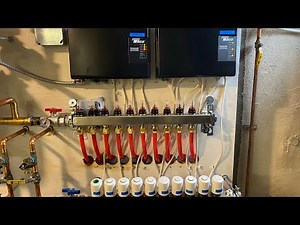 Hydronic Heating 10 Zone Manifold Replacement with Zone Valve Relays