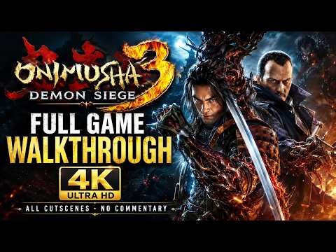 Onimusha 3: Demon Siege Full Game Walkthrough - No Commentary (4K 60 FPS)