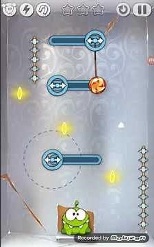 Om Nom sad in all boxes cut the rope