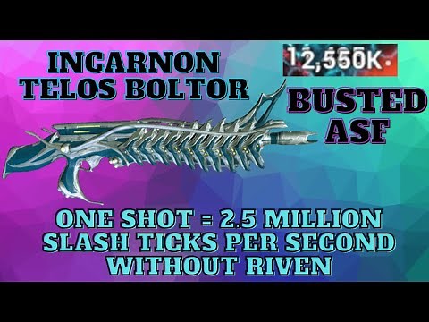 This Warframe Incarnon Telos Boltor Build Is ABSOLUTELY BUSTED!!