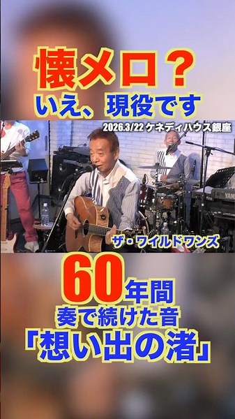 想い出の渚/ザ・ワイルドワンズ #グループサウンズ #ライブ #想い出の渚 #加瀬邦彦 #沢田研二