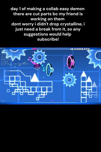 day 1 of making a collab easy demon #gd