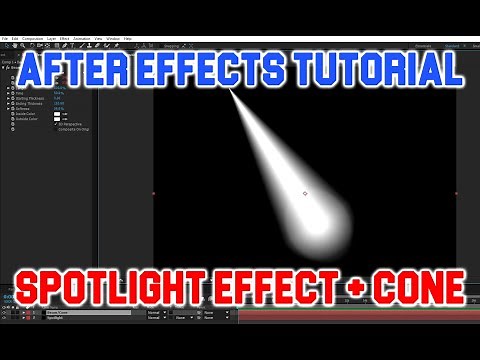 Spotlight effect + Cone (After Effects Tutorial)