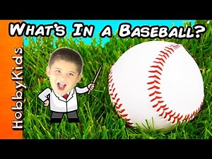 Find Out What's in a Baseball! We Open Sports Ball Surprises with HobbyKids