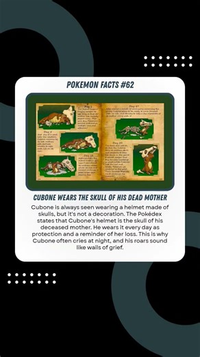 Cubone Wears Its Dead Mother's Skull