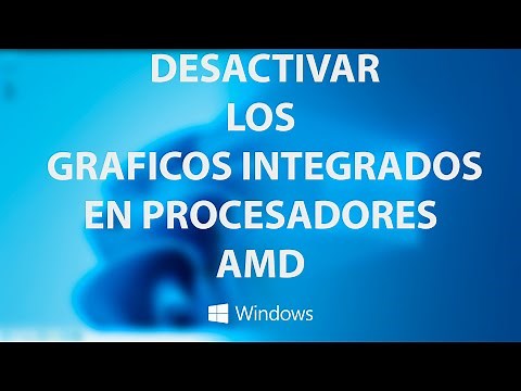 How to disable integrated graphics on AMD processors (APU)