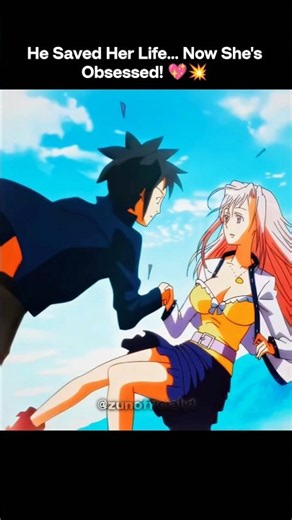 He Saved Her Life... Now She's Obsessed! 💖💥 | Rosario + Vampire Edit #shorts #anime #romance #waifu