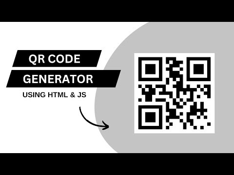 How to Make a QR Code Generator Using HTML and JavaScript