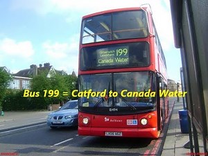 💖 Exploring London Bus Ride 199 🚌. 13km 🚌 Catford Bus Garage to Canada Water Bus Station in London 💖