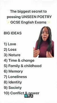 How to EASILY pass ANY Unseen Poetry GCSE English Exam Question!