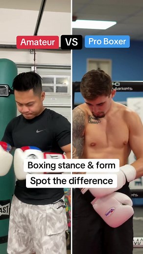 Spot the Difference: Amateur vs Pro Boxer Boxing Stance and Form