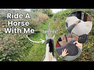 Groom, Tack Up And Ride My Horse With Me | Horse Riding POV | Lilscliffe