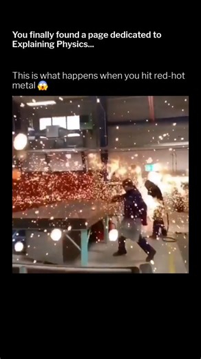 Explaining Physics on Instagram: "the intense process of arc welding, where a concentrated electric current creates a superheated plasma arc to fuse pieces of metal. While the initial welding action is a controlled application of Joule heating and electromagnetism, the subsequent, massive explosion of sparks highlights a severe industrial safety failure. This likely occurred because the heat from the arc or the molten metal rapidly ignited a highly flammable contaminant, such as oil, solvent, or