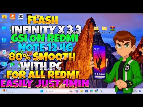 How to Flash any GSI on Redmi Note 12 4G (Tapas/Topaz) with PC | 100% Working #note12