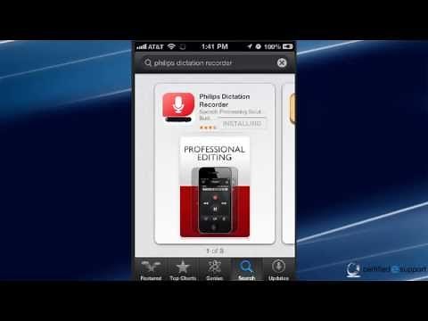 How to Set Up the Philips Dictation Recorder App on Your iPhone