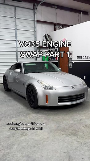 Nissan 350Z Engine Swap: Part 1✔️ #carenthusiast #350z | Nissan 350z