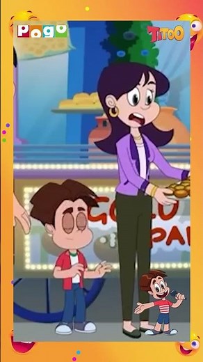 Titoo Ka Paani Puri Battle 🤩 | Titoo Cartoon | #funnyvideo | #food | #shorts | ‪@PogoChannel‬