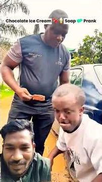 Chocolate Ice Cream🍫🍦Soap🧼Prank😂😂😂😂 #comedy