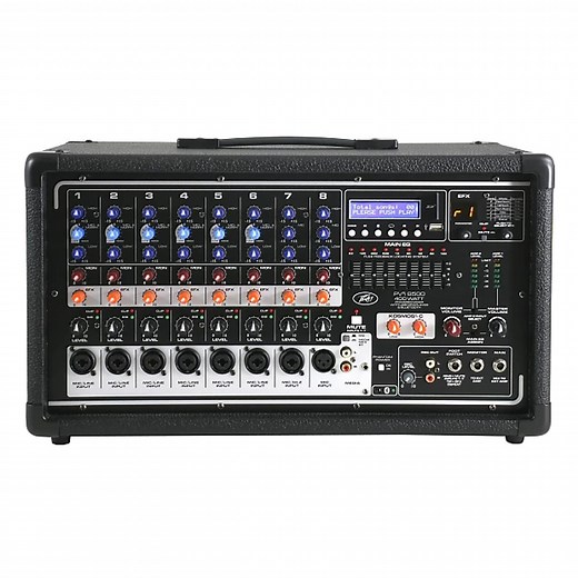 Peavey PVi 8500 400-Watt 8-Channel Powered Mixer Black | Reverb