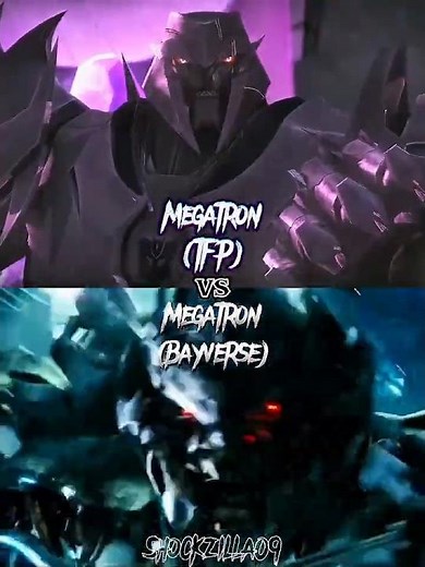 Megatron (Bayverse) vs Megatron (TFP) |#transformersprime #transformers #transformersdarkofthemoon