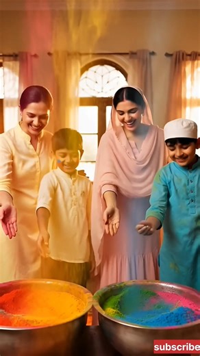 Hindu Muslim Dosti ❤️ | Sabne Milkar Bola Happy Holi 🎨 | Unity Message#aivideo #holi